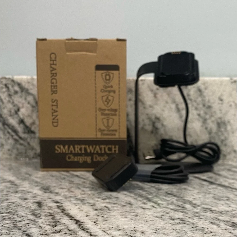 Smartwatch Charging Stand and Dock - Black Compatible with Verizon Gizmo Watch